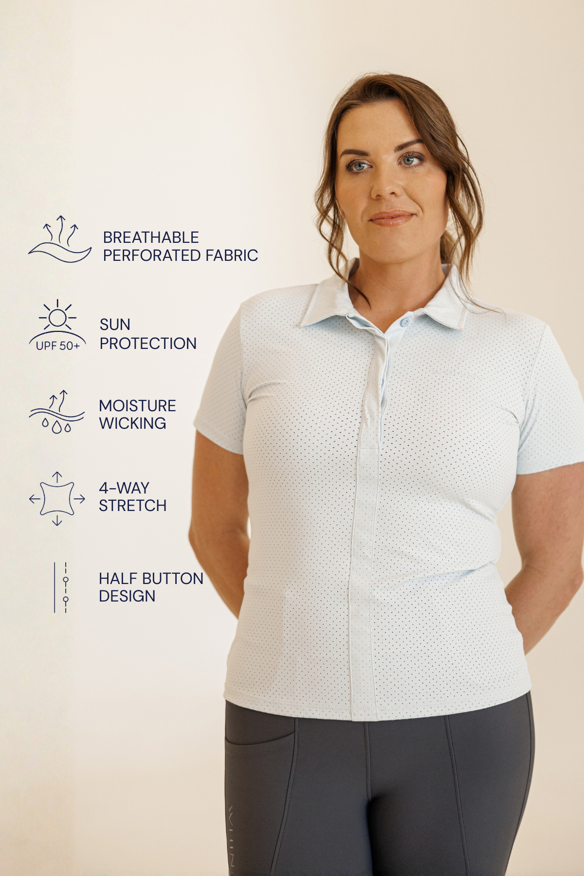 Performa Short Sleeve Shirt - Glacier Blue